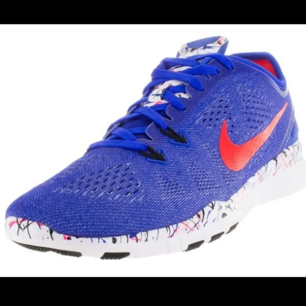 Nike Free 5.0 Blue & Crimson Training Shoe